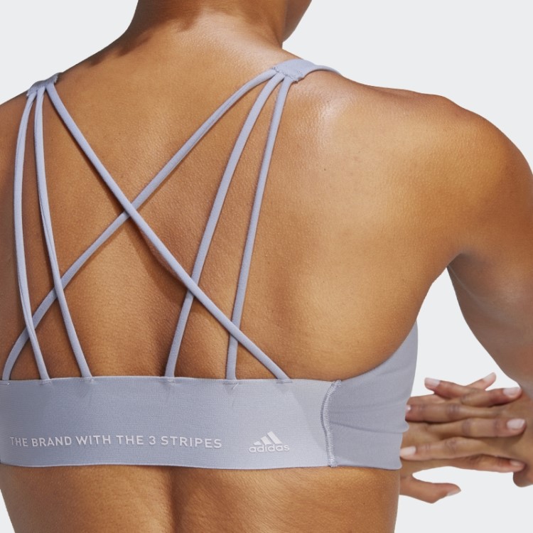 Sutiã De Suporte Médio Coreflow Violeta Prateado Adidas