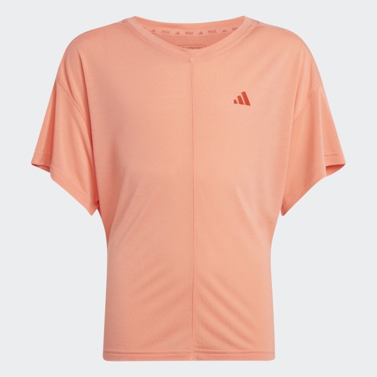 Camiseta Soltinha Adidas Yoga Aeroready Coral