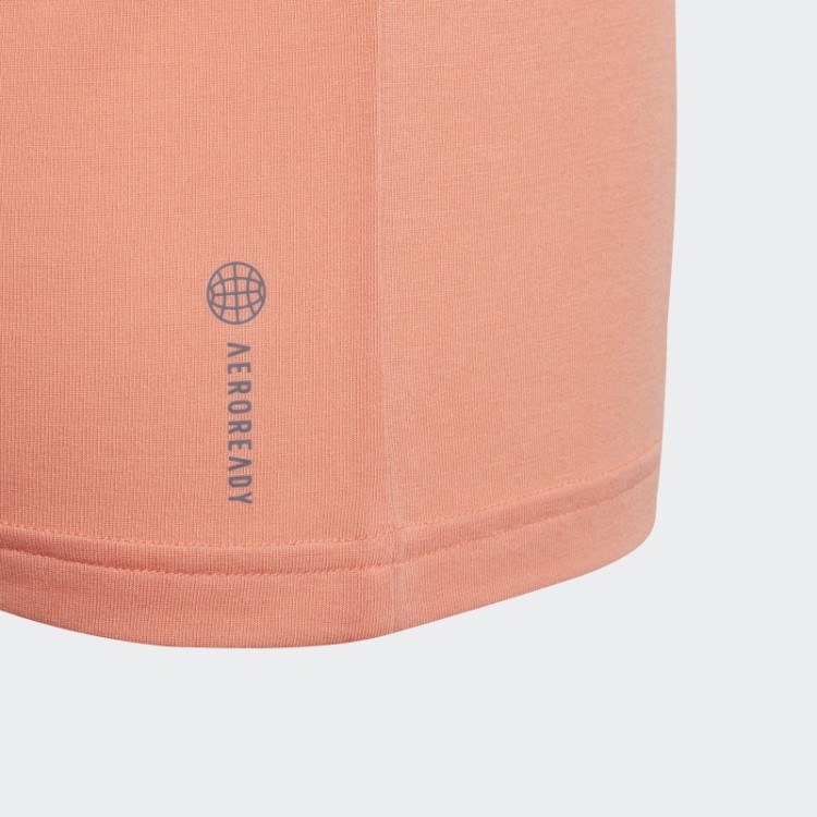Camiseta Soltinha Adidas Yoga Aeroready Coral