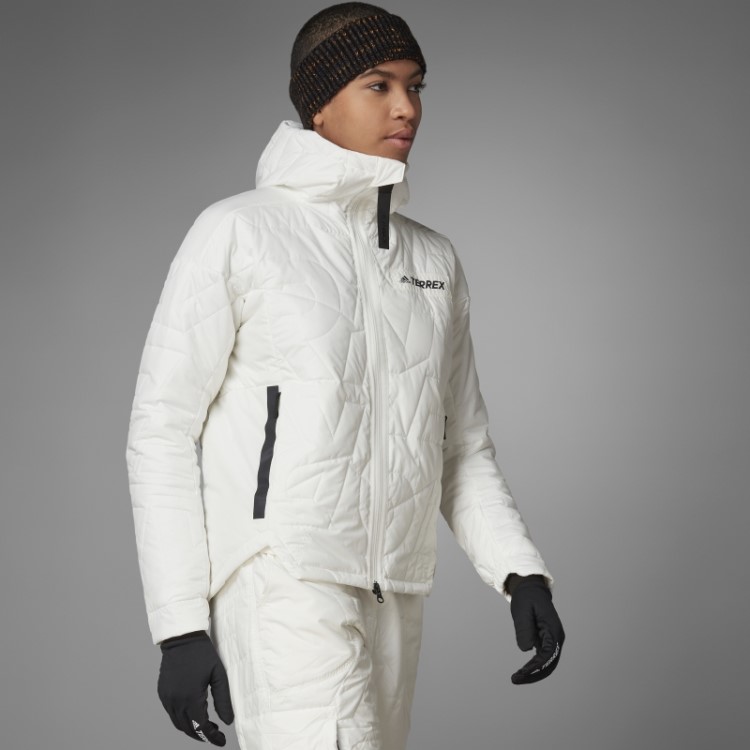 Jaqueta Acolchoada Com Capuz Adidas Terrex Myshelter Primaloft Fashion Não Tingida