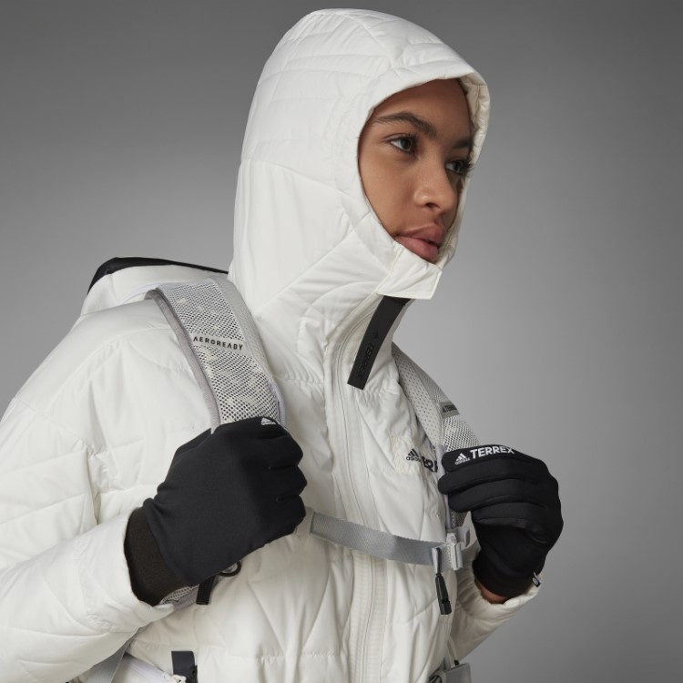 Jaqueta Acolchoada Com Capuz Adidas Terrex Myshelter Primaloft Fashion Não Tingida