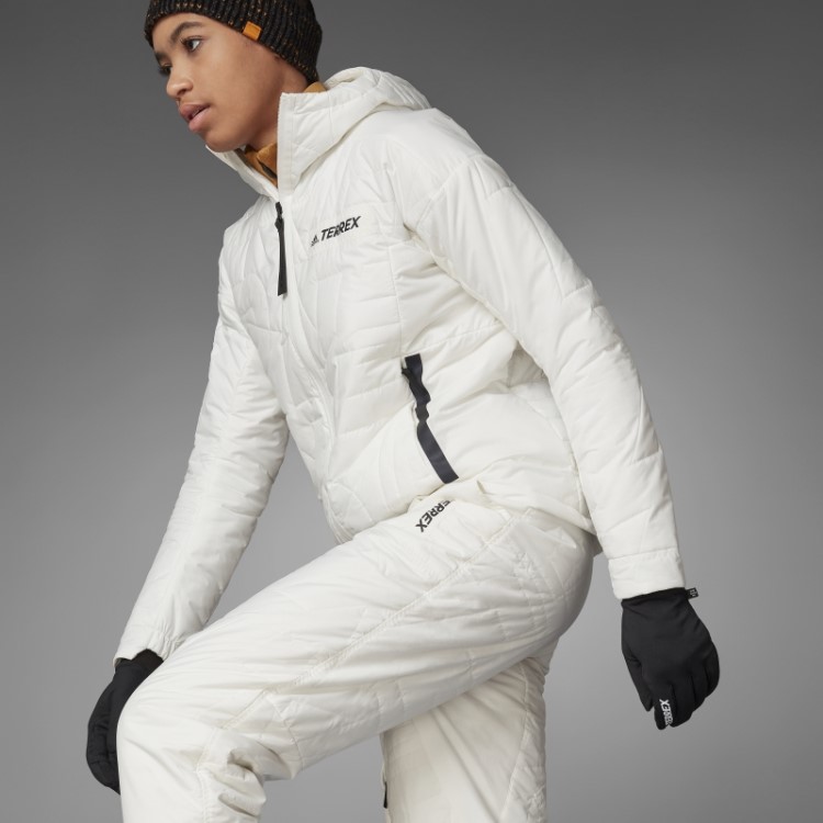 Jaqueta Acolchoada Com Capuz Adidas Terrex Myshelter Primaloft Fashion Não Tingida