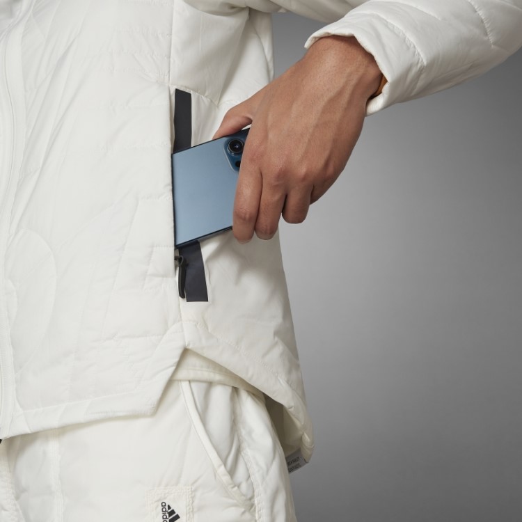 Jaqueta Acolchoada Com Capuz Adidas Terrex Myshelter Primaloft Fashion Não Tingida
