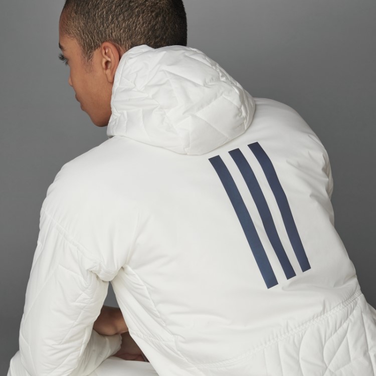 Jaqueta Acolchoada Com Capuz Adidas Terrex Myshelter Primaloft Fashion Não Tingida
