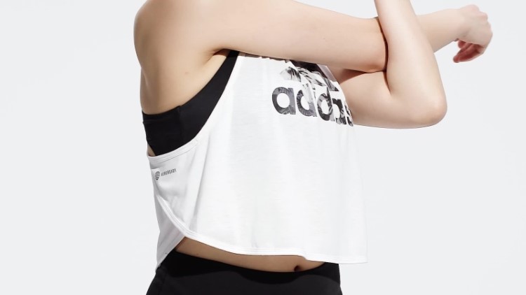 Regata Branca Adidas Aeroready Made For Training Floral