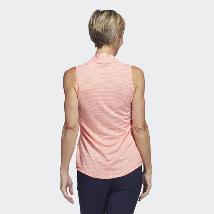 Camisa Polo De Golfe Sem Manga Otomana Coral Bicolor Adidas