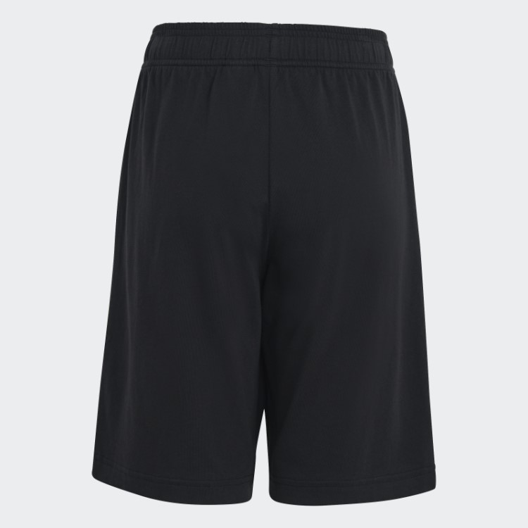 Bermuda Preta De Algodão Adidas Essentials Com Logo Grande