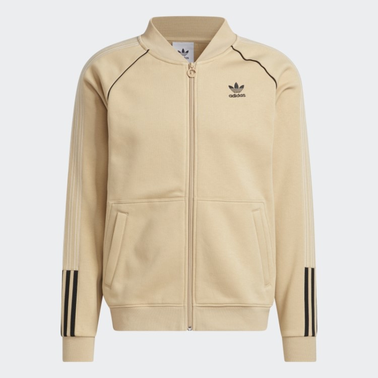 Top De Corrida Sst De Lã Bege Adidas