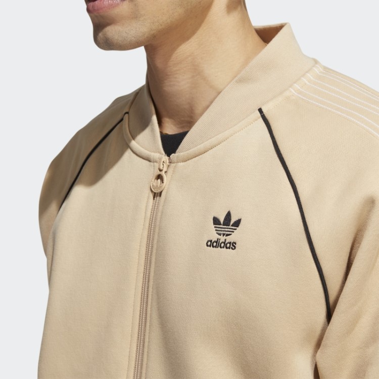 Top De Corrida Sst De Lã Bege Adidas