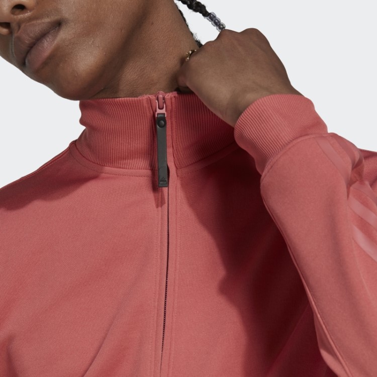 Top De Corrida Ajustado Com As Três Listras Vermelho Adidas