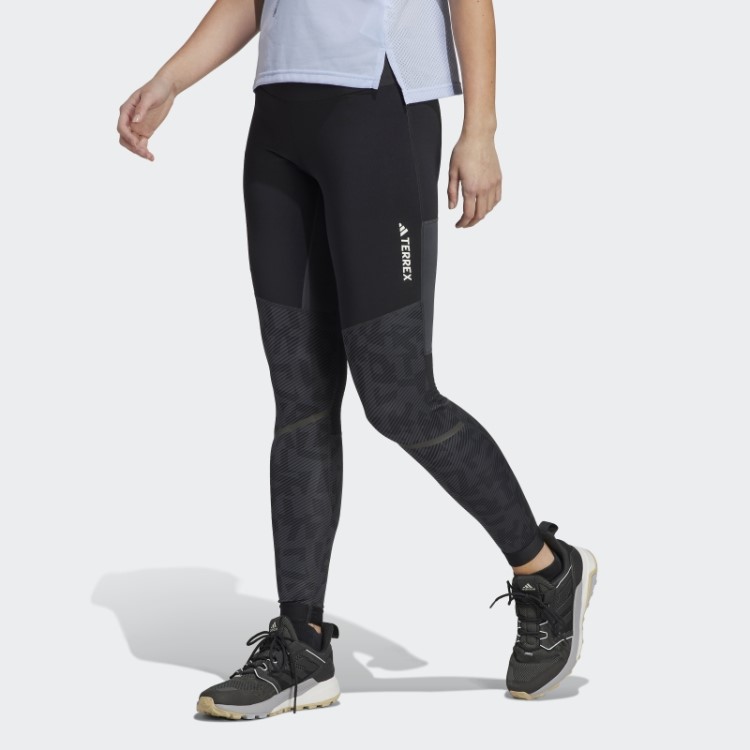 Leggings De Corrida Terrex Agravic Adidas Carbon