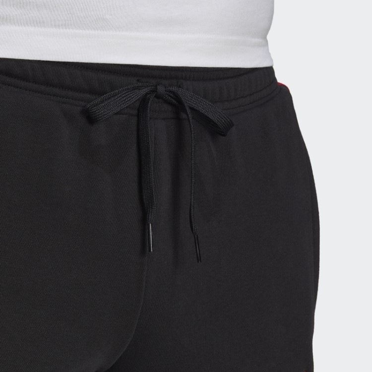 Calça De Treino Adidas Black Manchester United Dna Com As Três Listras