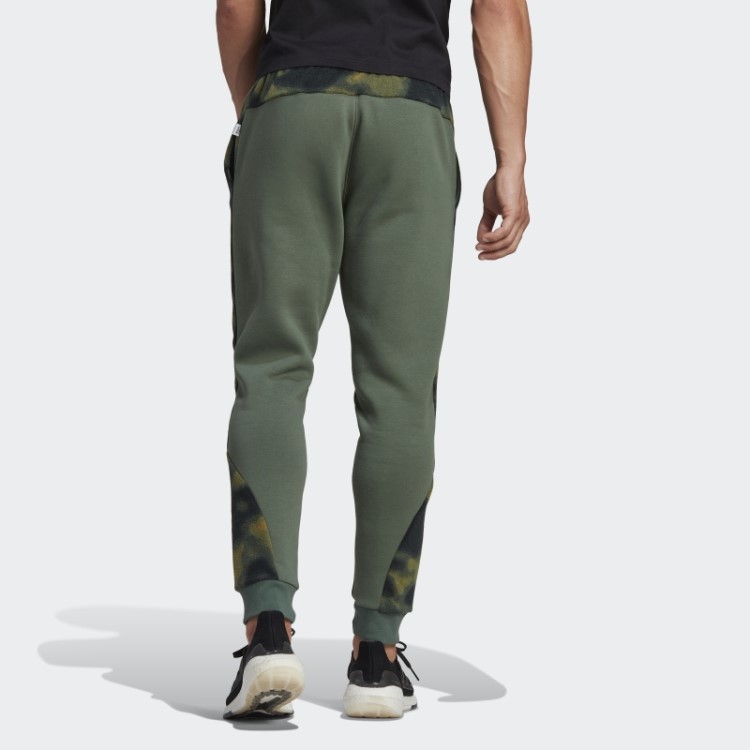 Calça De Lã Polar Verde Adidas Orbit Com Estampa Natural