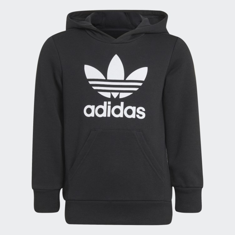 Conjunto Moletom Preto Adicolor Adidas