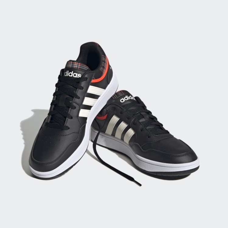 Aros 3.0 Estilo De Vida Basquete Baixo Clássico Sapatos Vintage Adidas Preto