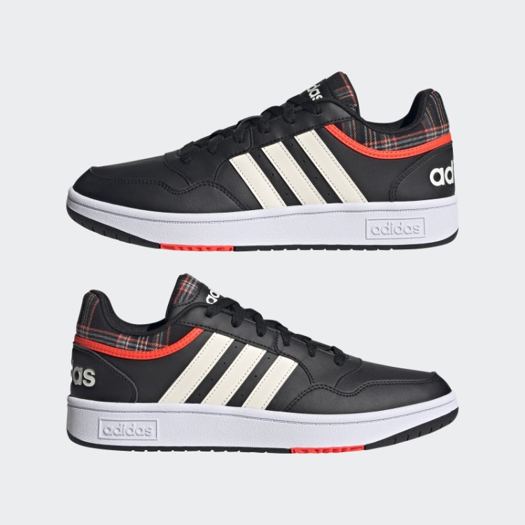Aros 3.0 Estilo De Vida Basquete Baixo Clássico Sapatos Vintage Adidas Preto