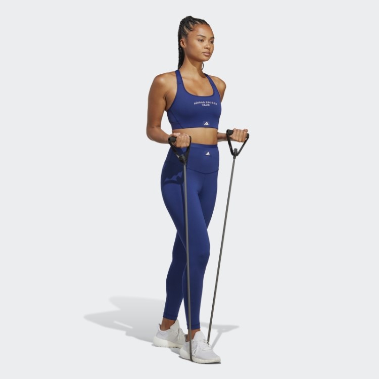 Leggings Clube Esportivo Cintura Alta 7/8 Adidas Vitória Azul