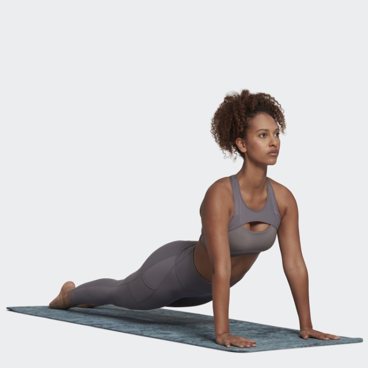 Coreflow Studio Sutiã De Vento De Yoga De Suporte Médio Trace Cinza Adidas
