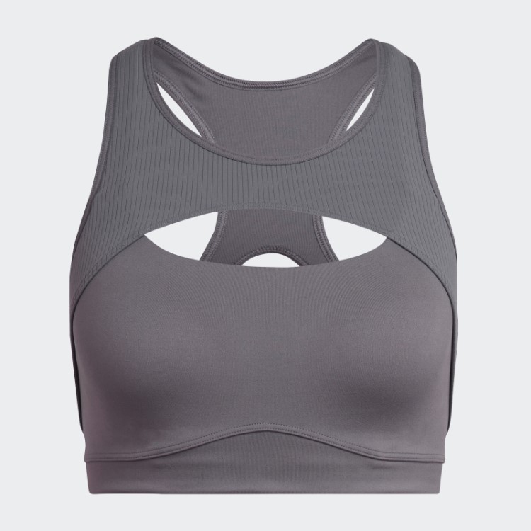 Coreflow Studio Sutiã De Vento De Yoga De Suporte Médio Trace Cinza Adidas