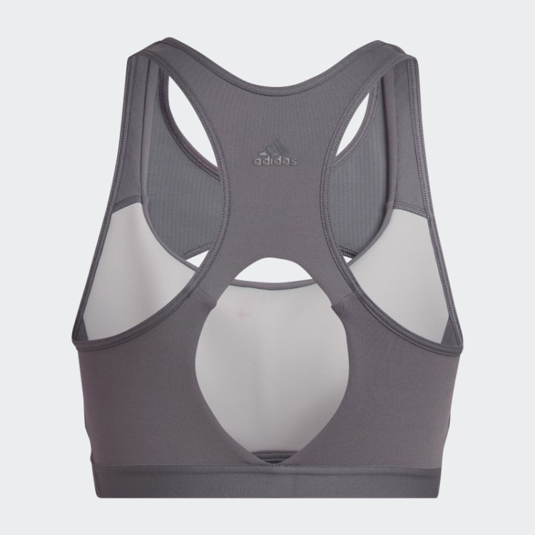 Coreflow Studio Sutiã De Vento De Yoga De Suporte Médio Trace Cinza Adidas