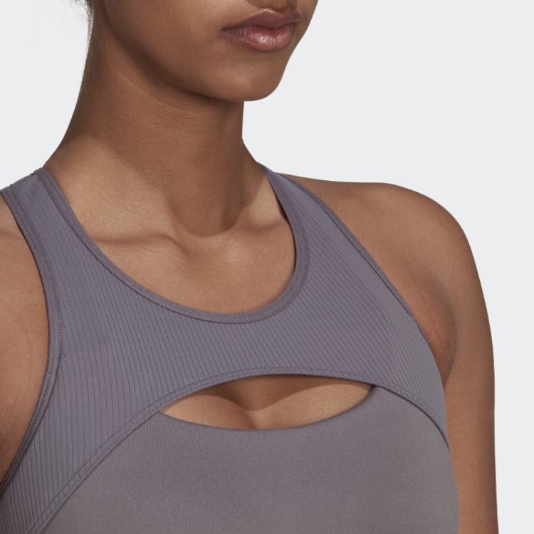 Coreflow Studio Sutiã De Vento De Yoga De Suporte Médio Trace Cinza Adidas