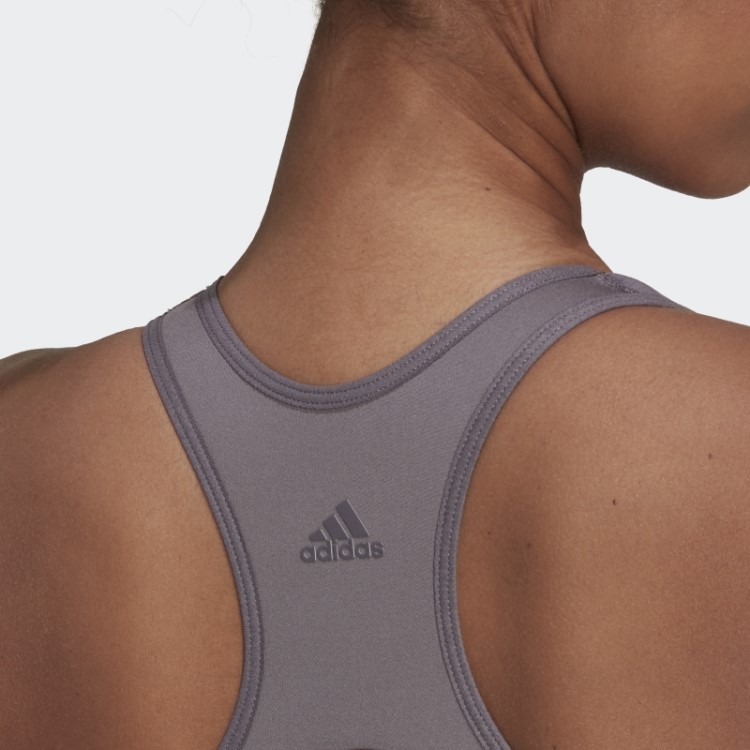 Coreflow Studio Sutiã De Vento De Yoga De Suporte Médio Trace Cinza Adidas