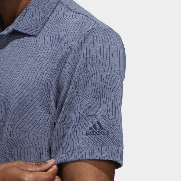 Course Map Camisa Polo Azul Marinho Mel Adidas