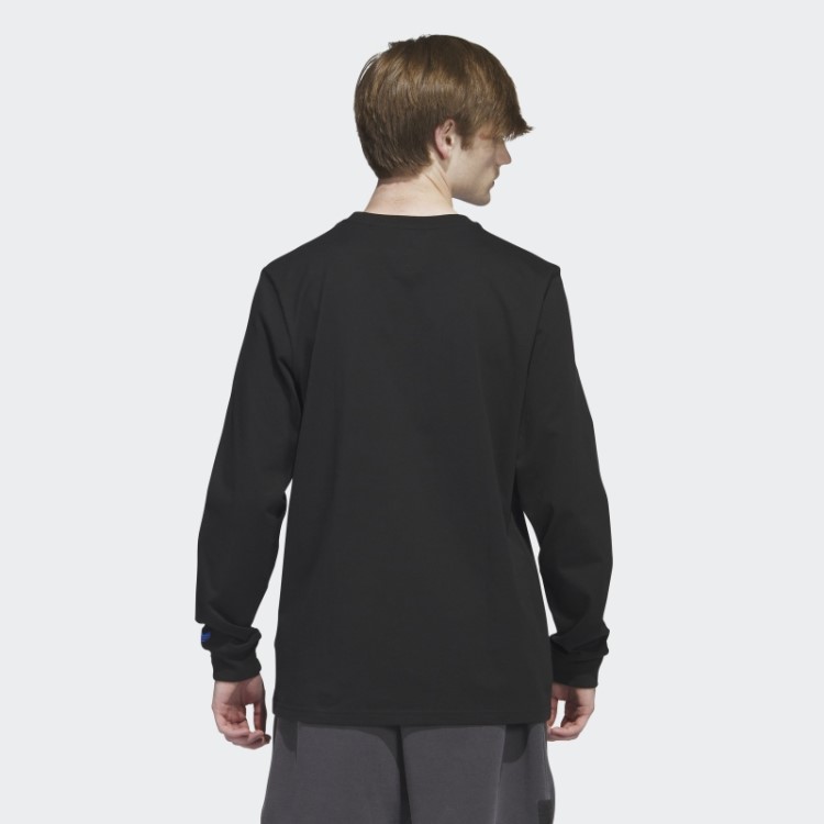 Adidas T-shirt De Manga Comprida Shmoofoil Gráfico Preto