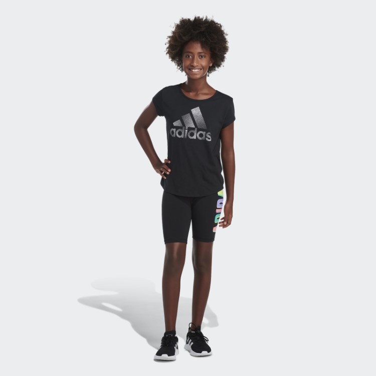Calções De Bicicleta Pretos Gráficos Adidas