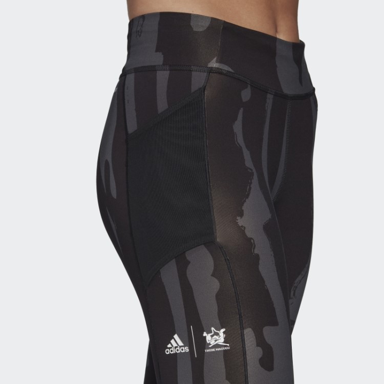Meia-calça Adidas Tênis New York 2 Em 1 7/8 Preta