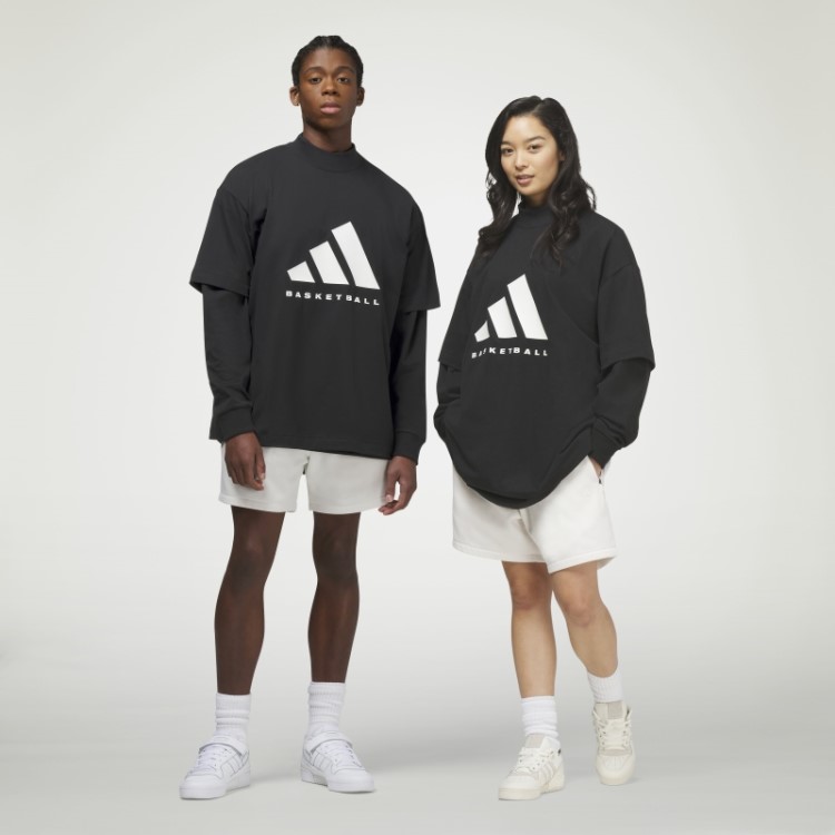 Camiseta Preta De Basquete Da Adidas