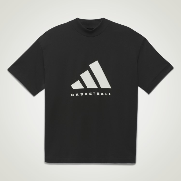 Camiseta Preta De Basquete Da Adidas