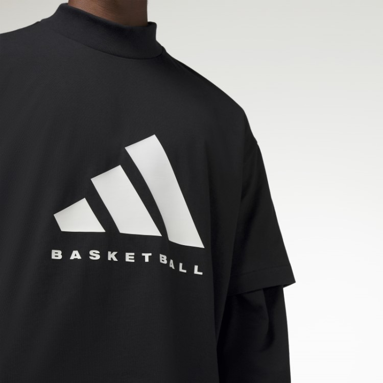 Camiseta De Basquete Preta Adidas Fashion