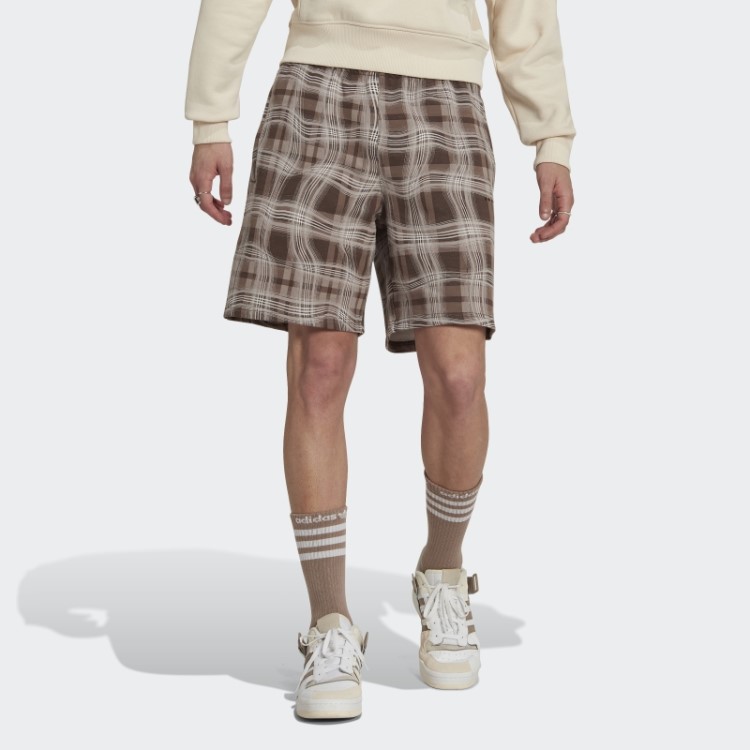 Short Marrom Com Estampa Reveladora Adidas