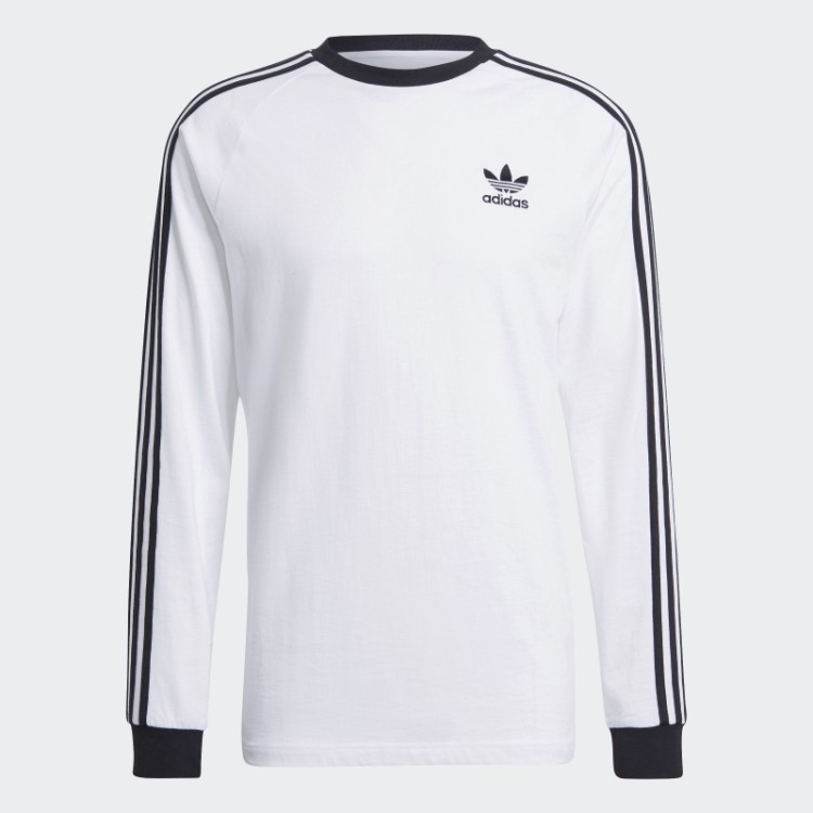 Adidas Adicolor White Classics Camiseta Manga Longa Com As Três Listras