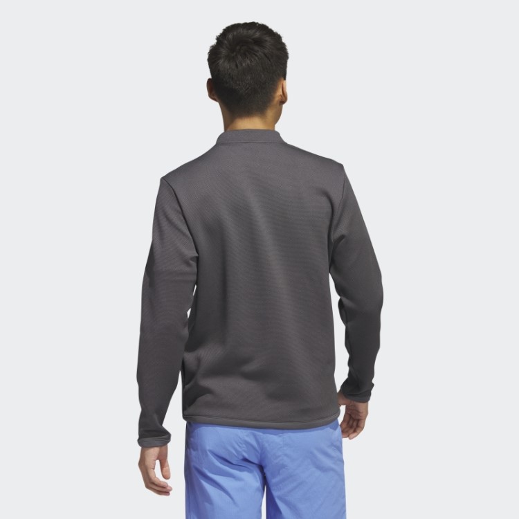 Pulôver De Golfe Adidas Microdot 1/4-zip Preto