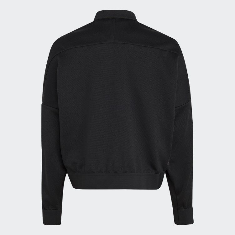 Adidas Black Tirosuit Up Tracksuit Top