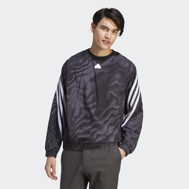 Future Icons Graphic Crew Sweatshirt Preto Adidas