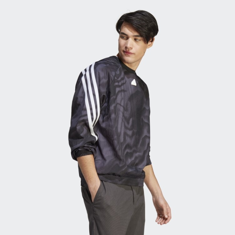 Future Icons Graphic Crew Sweatshirt Preto Adidas