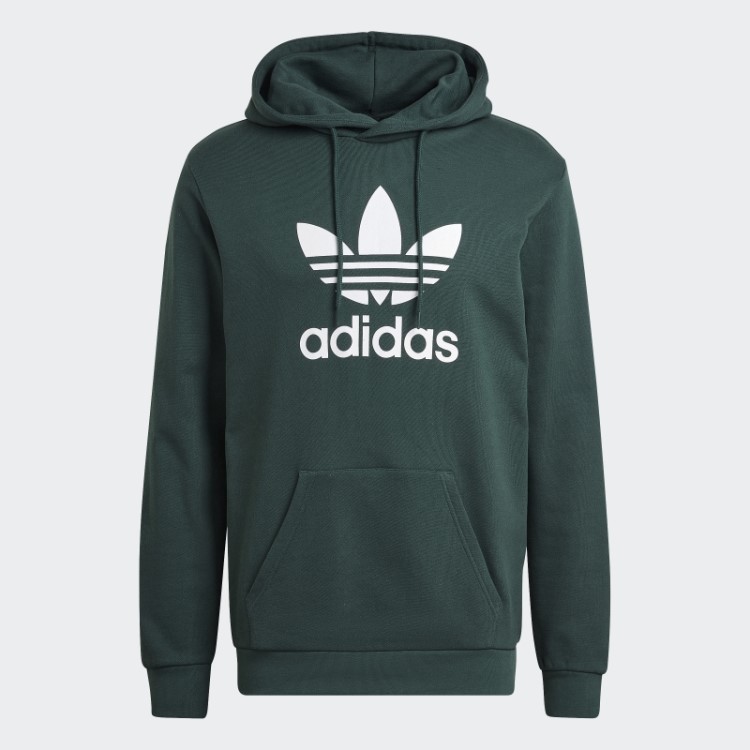 Moletom Com Capuz Adidas Adicolor Classics Trefoil Verde Mineral