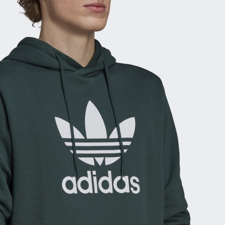 Moletom Com Capuz Adidas Adicolor Classics Trefoil Verde Mineral