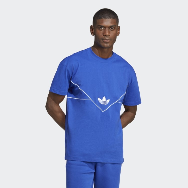 Camiseta Azul Adicolor Arquivo Sazonal Adidas