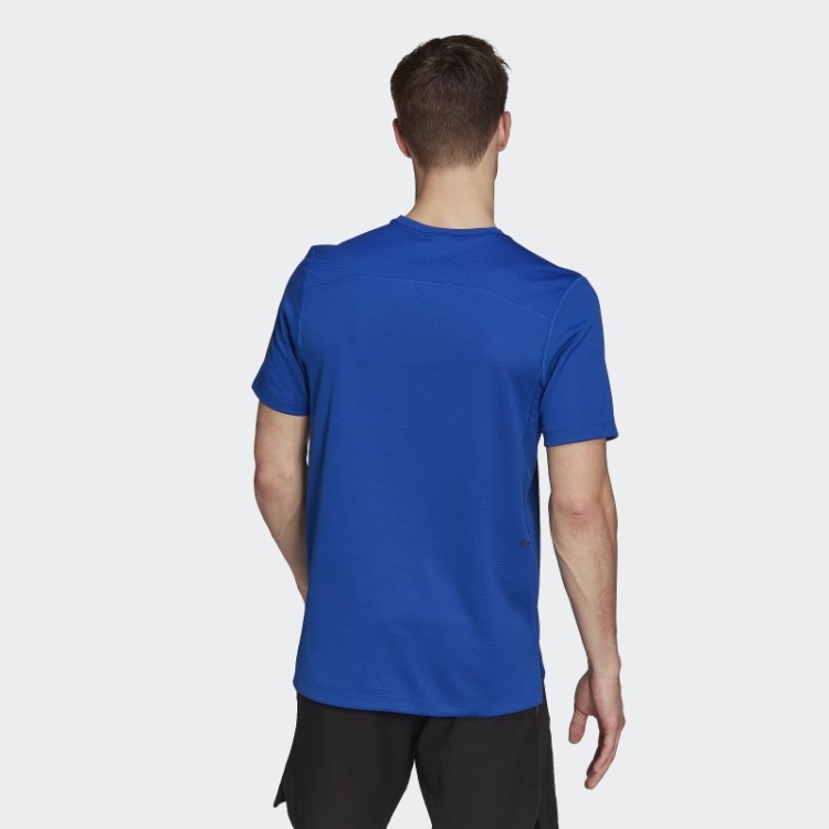 Camiseta Adidas Azul Royal Para Treino Com Estampa Frontal De Impacto
