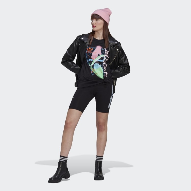 Bermuda Biker Adidas Preta