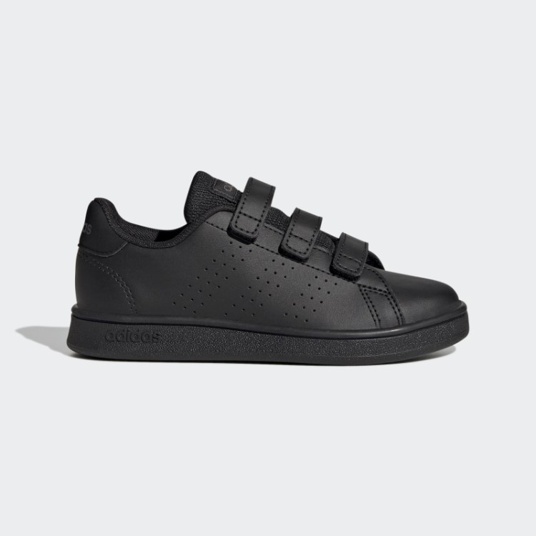 Sapato De Velcro De Estilo De Vida De Corte De Vantagem Preto Adidas