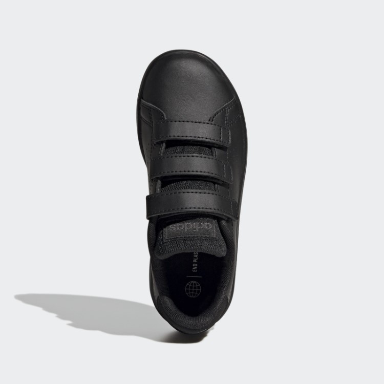 Sapato De Velcro De Estilo De Vida De Corte De Vantagem Preto Adidas
