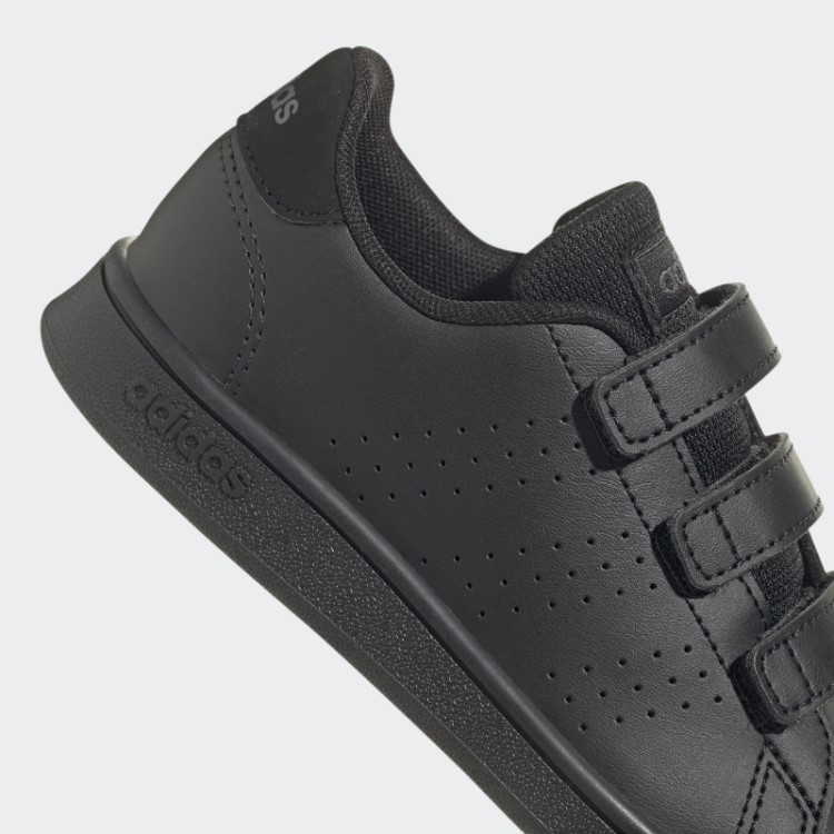 Sapato De Velcro De Estilo De Vida De Corte De Vantagem Preto Adidas