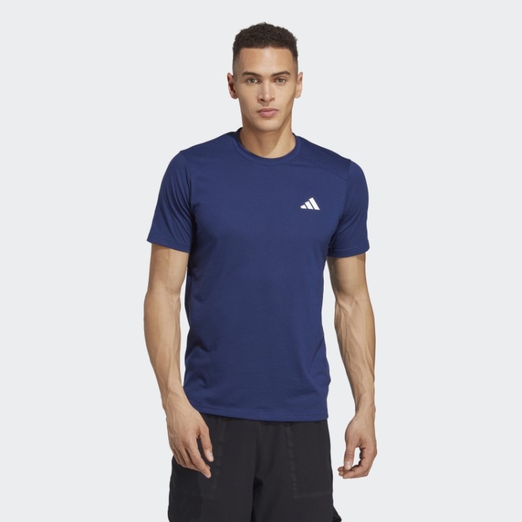 Camiseta De Treino Adidas Azul Escuro Train Essentials Prime