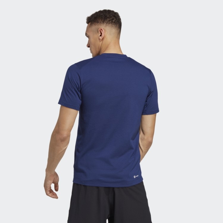Camiseta De Treino Adidas Azul Escuro Train Essentials Prime