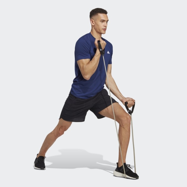 Camiseta De Treino Adidas Azul Escuro Train Essentials Prime